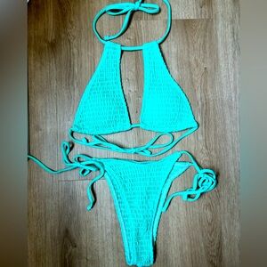 SHEIN Turquoise (mint) bathing suit. Size small